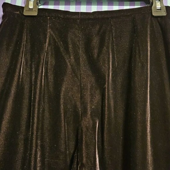 Valentino Miss V Vintage 2 pc Deep Purple Velvet Elegant Pant Suit Size US 10/12 - Picture 12 of 14